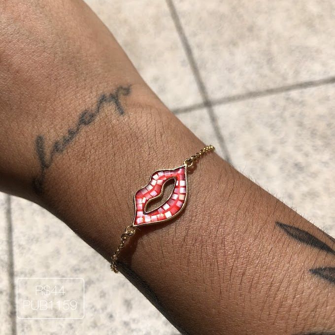 Pulseira Boca Rosa Abalone